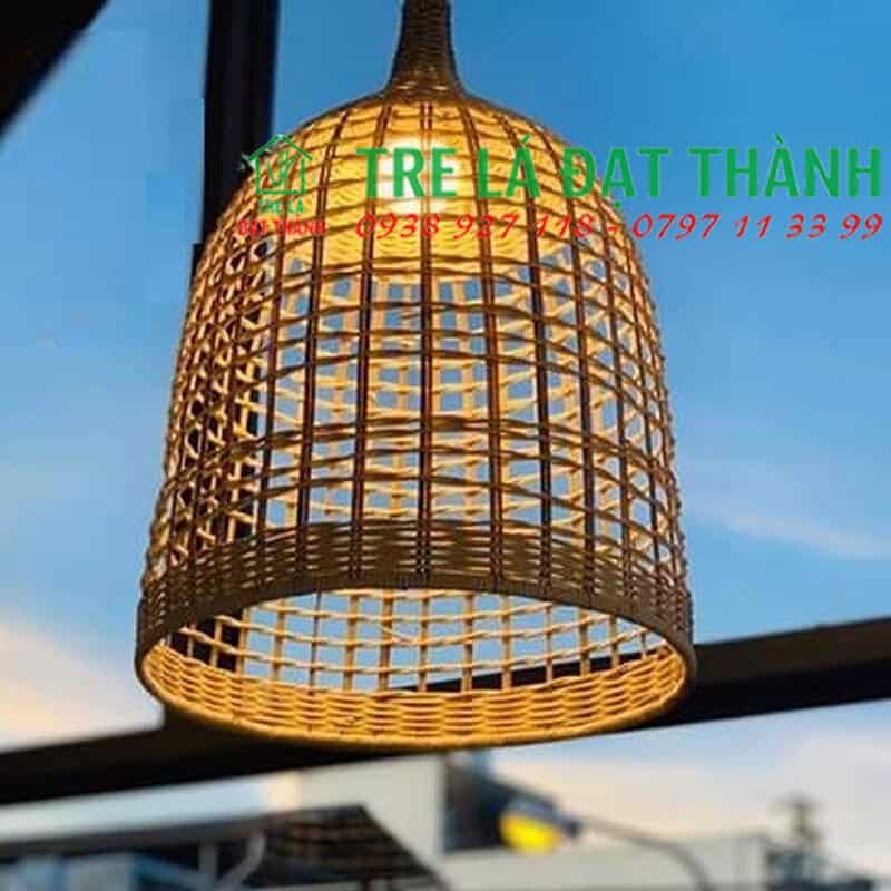 Chụp Đèn Cổ Chai Thưa Bằng Mây - DMT041